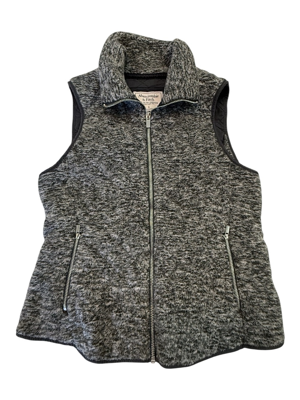 Abercrombie & Fitch Quilted Fleece Vest Size S